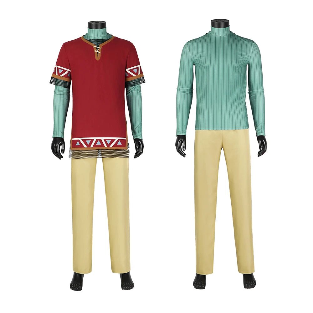 Costume Cosplay Tunique Hylienne Armure Zelda Pour Hommes Uniforme de Bataille Fantasia Ensemble Complet Déguisement Fête Halloween Carnaval