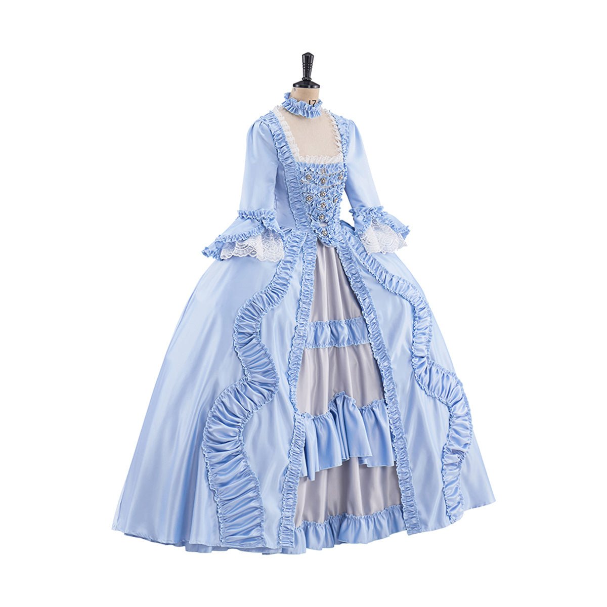 Robe Rococo Bleu Clair – Costume Cosplay Élégant pour Enthousiastes