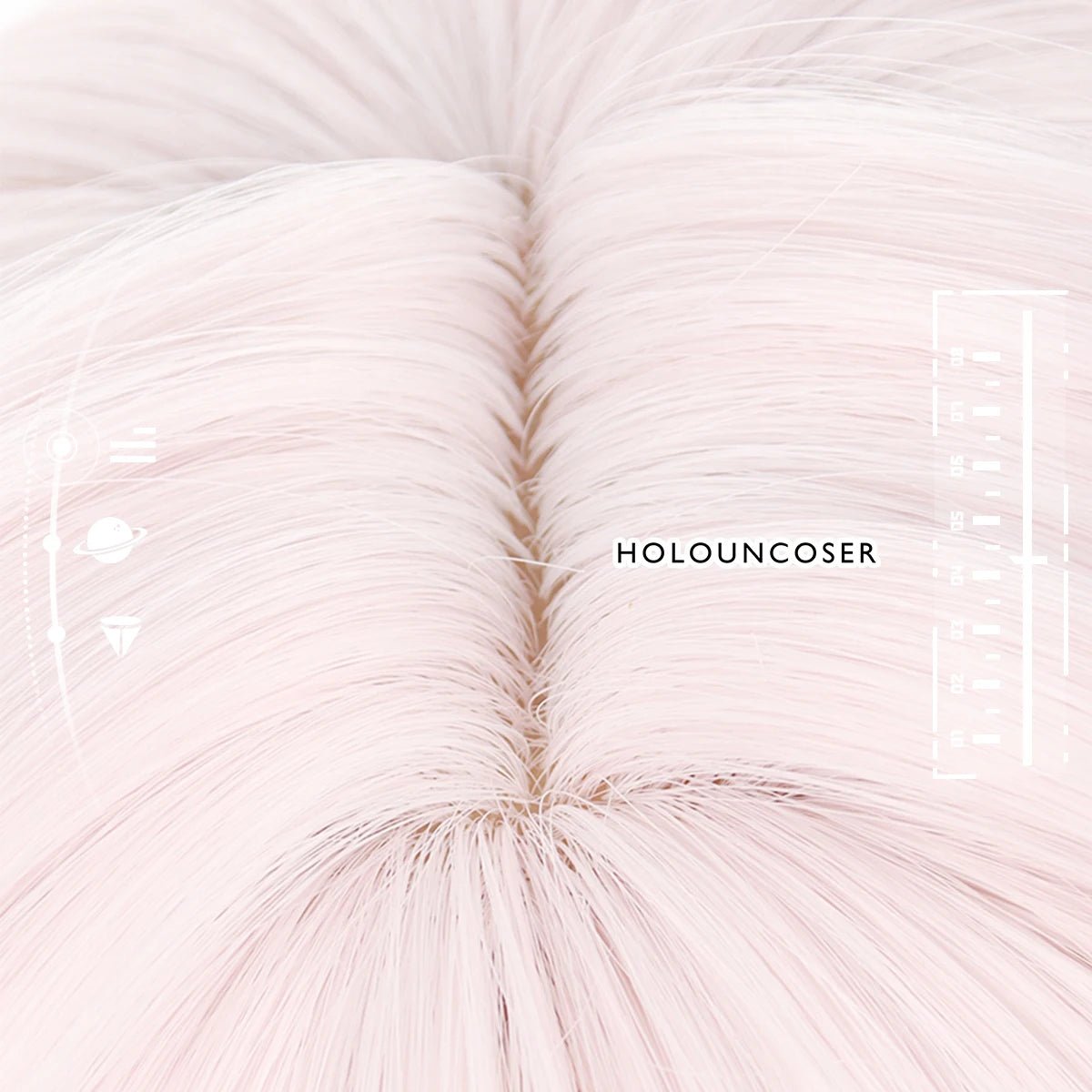 Perruque Cosplay Clara Honkai Star Rail Résistance à la Chaleur Fibre Synthétique Taille Ajustable Halloween Noël Fête