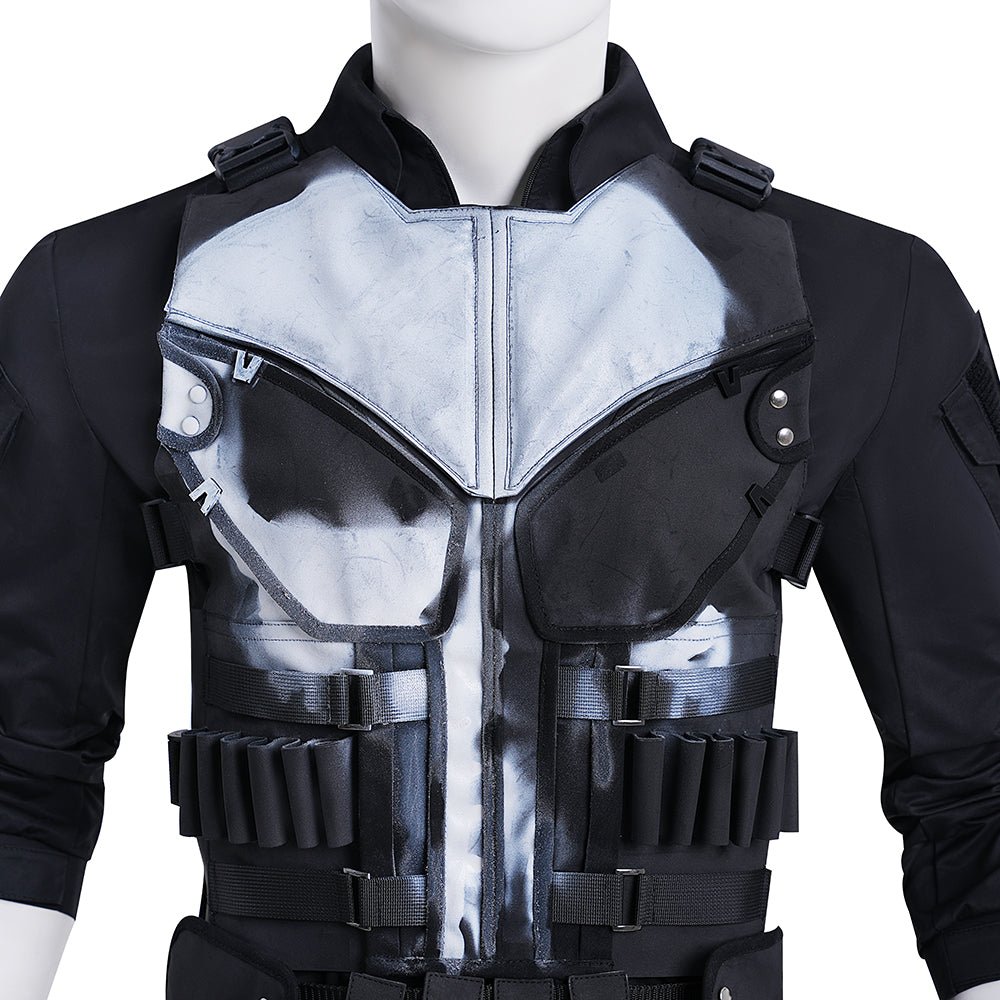 Costume Cosplay Punisher de Daredevil: Né de Nouveau pour les Fans de la Série TV