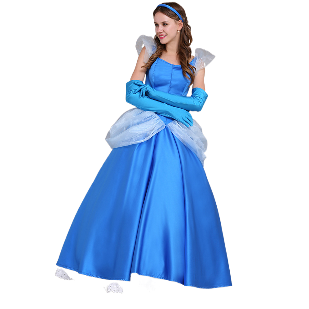 Série de Costumes Cosplay Disney Cinderella: Princesse, Prince, Belle-mère et Domestique