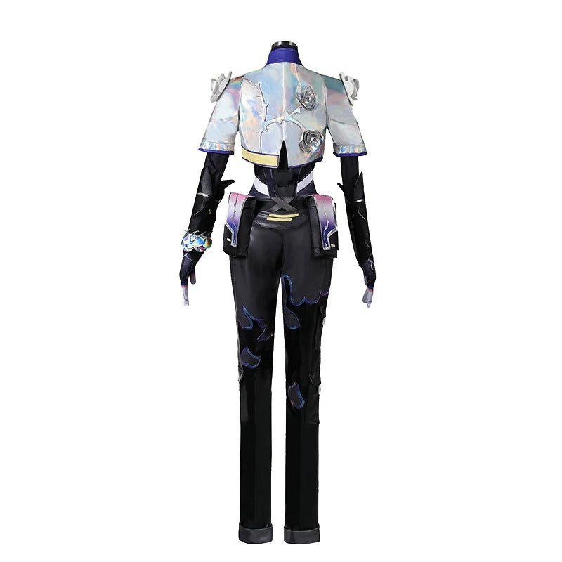 Costume Cosplay Valorant Vyse Sentinel Vyse Agent Rose Femme Uniforme Punk pour Fête Halloween