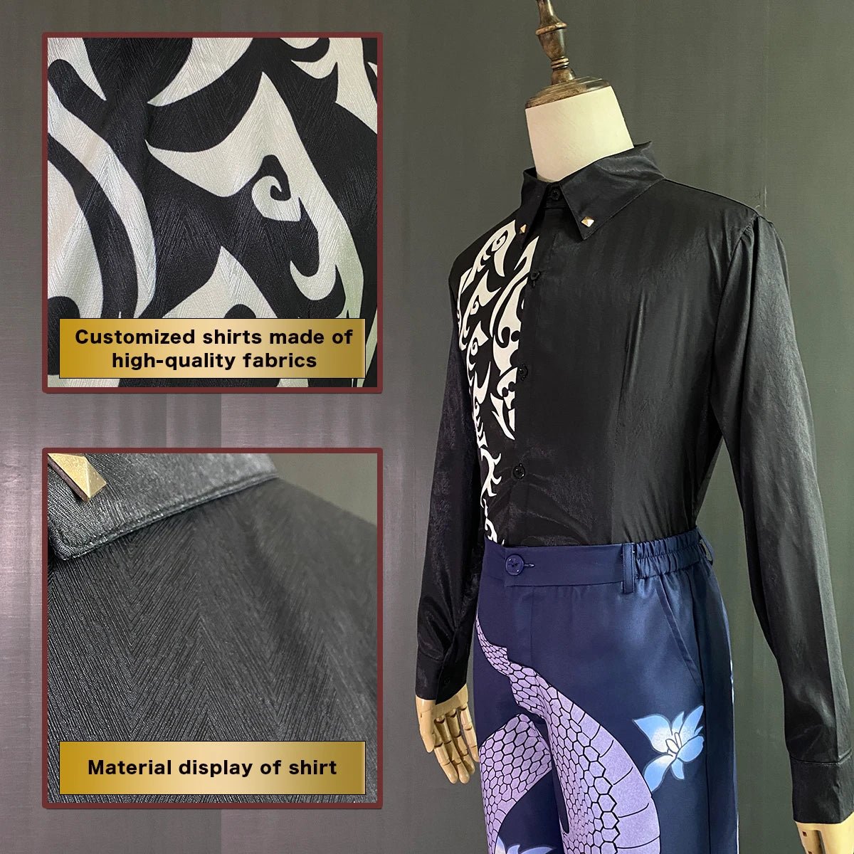 Costume Cosplay Tokyo Revengers Rindo Haitani Combinaison Serpent Violet