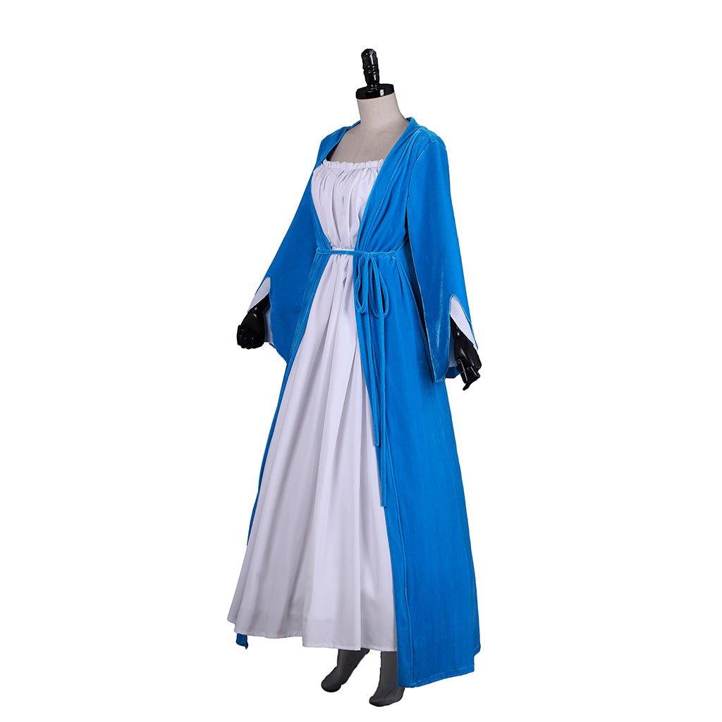Costume Cosplay Elizabeth Schuyler Hamilton Robe Bleue | Hamilton Broadway Costume Colonial Rococo Bal