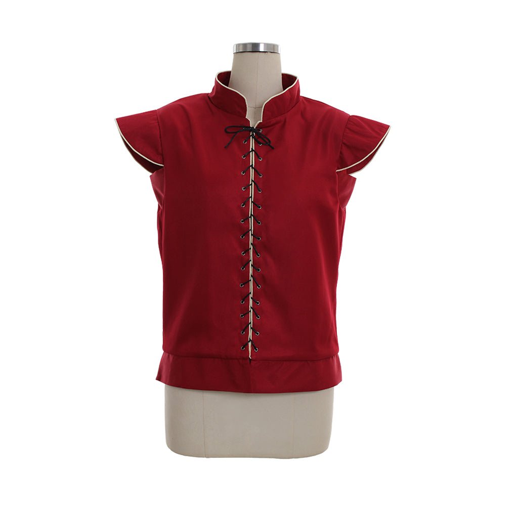 Doublet Gothique Médiéval pour Hommes – Gilet de Cosplay Renaissance Rouge | Série Médiévale L'AniMirage
