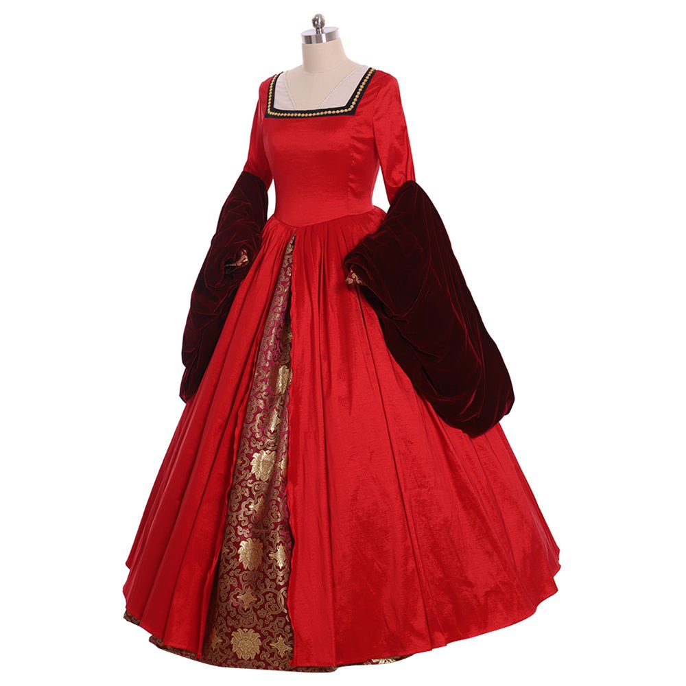 Robe Tudor Reine Elizabeth Victorienne | Costume Cosplay Style Anne Boleyn pour Événements Renaissance
