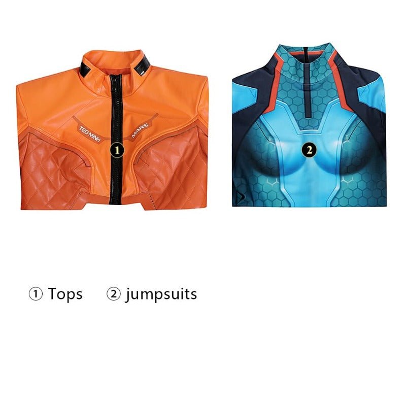 Costume Cosplay Juno Femme Bleu Overwatch 2 pour Halloween et Carnaval