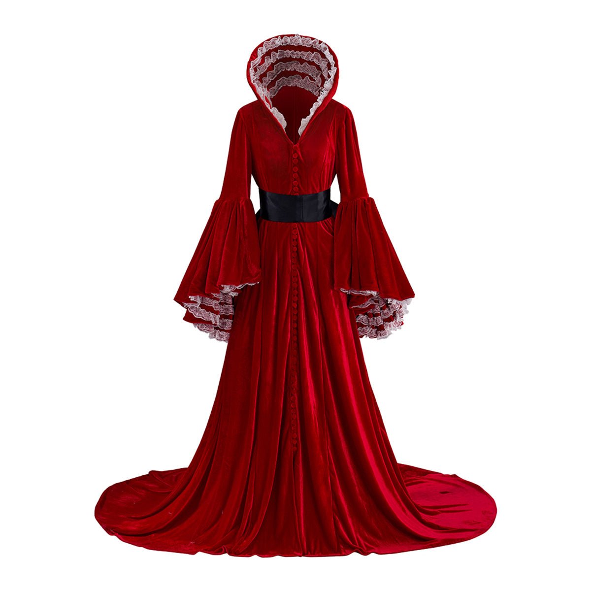 Robe Rouge Autant en Emporte le Vent Costume Cosplay – Tenue Scarlett O’Hara pour Halloween & Cosplay