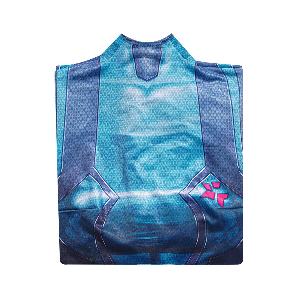 Costume Cosplay Samus Aran Metroid Combinaison Zero Suit Spandex Zentai pour Halloween