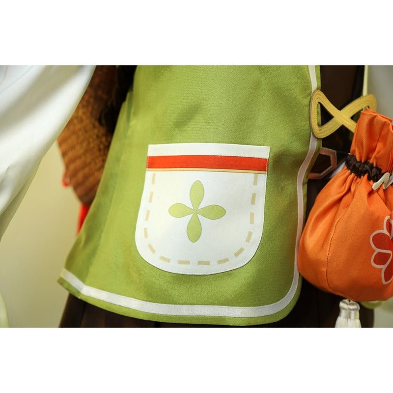 Costume Cosplay Yaoyao Halloween Déguisement avec Perruque & Sac à Dos pour Femmes & Enfants