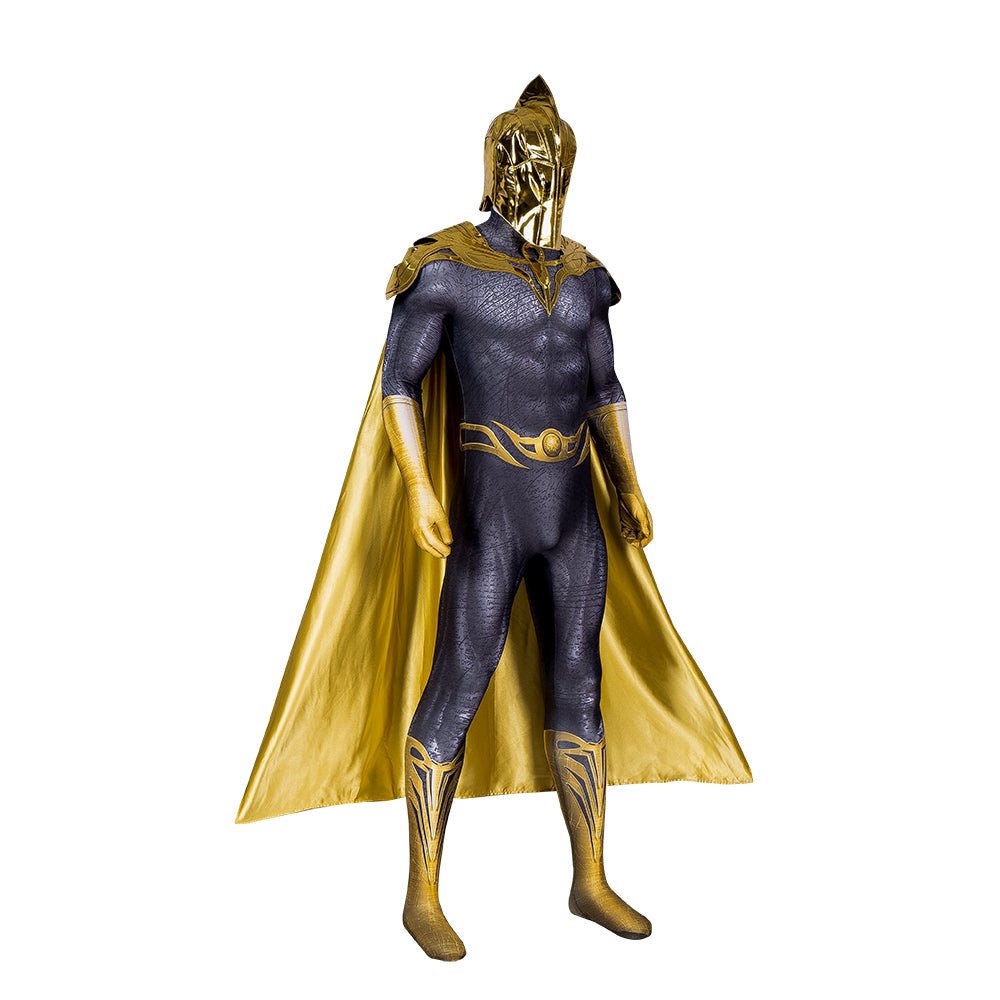 Costume Cosplay Black Adam Complet avec Robe et Masque pour Hommes - Halloween et Conventions