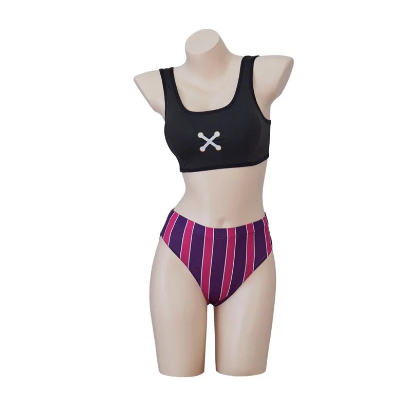 Costume Cosplay LOL Jinx Maillot Sexy pour Halloween, Noël, Fêtes d'été