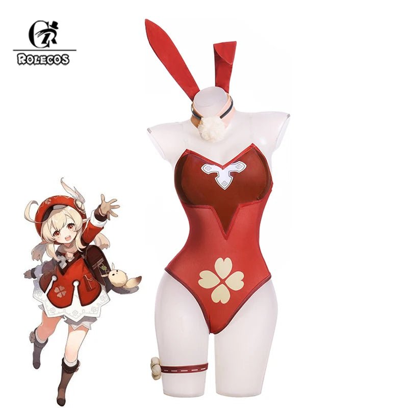 Costume Cosplay Klee Fille Lapin Noël Genshin Impact - Ensemble Complet