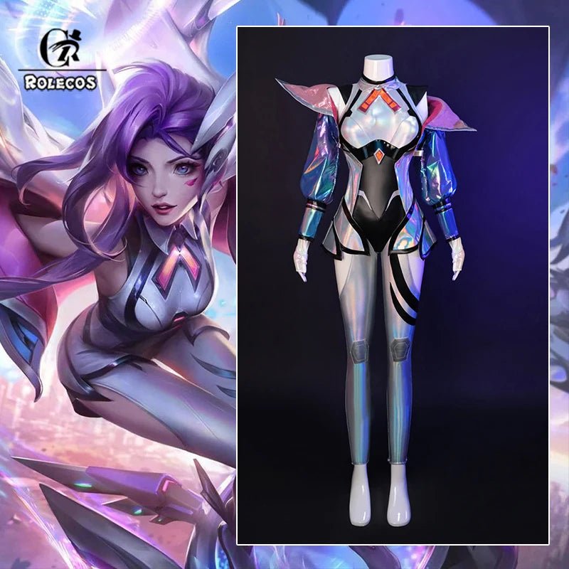 Costume Cosplay Seraphine LOL Battle Dove Anima Squad - Tenue Halloween Femme