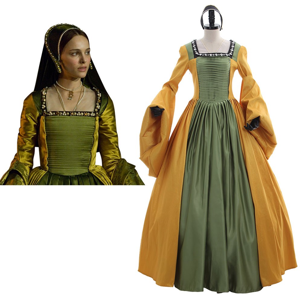 Robe Tudor d'Anne et Mary Boleyn | Costume Médiéval pour Femme | Robe de Bal de Cour