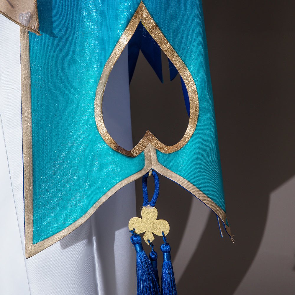Costume Cosplay Aventurine Honkai Star Rail avec Perruque et Boucles d'Oreilles | Accessoires de Cosplay pour Hommes