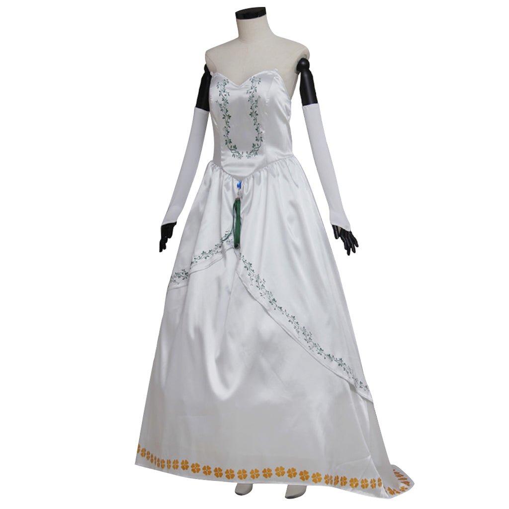 Costume Cosplay Princesse Garnet de Final Fantasy IX – Robe de Mariée Blanche pour Femmes Adultes