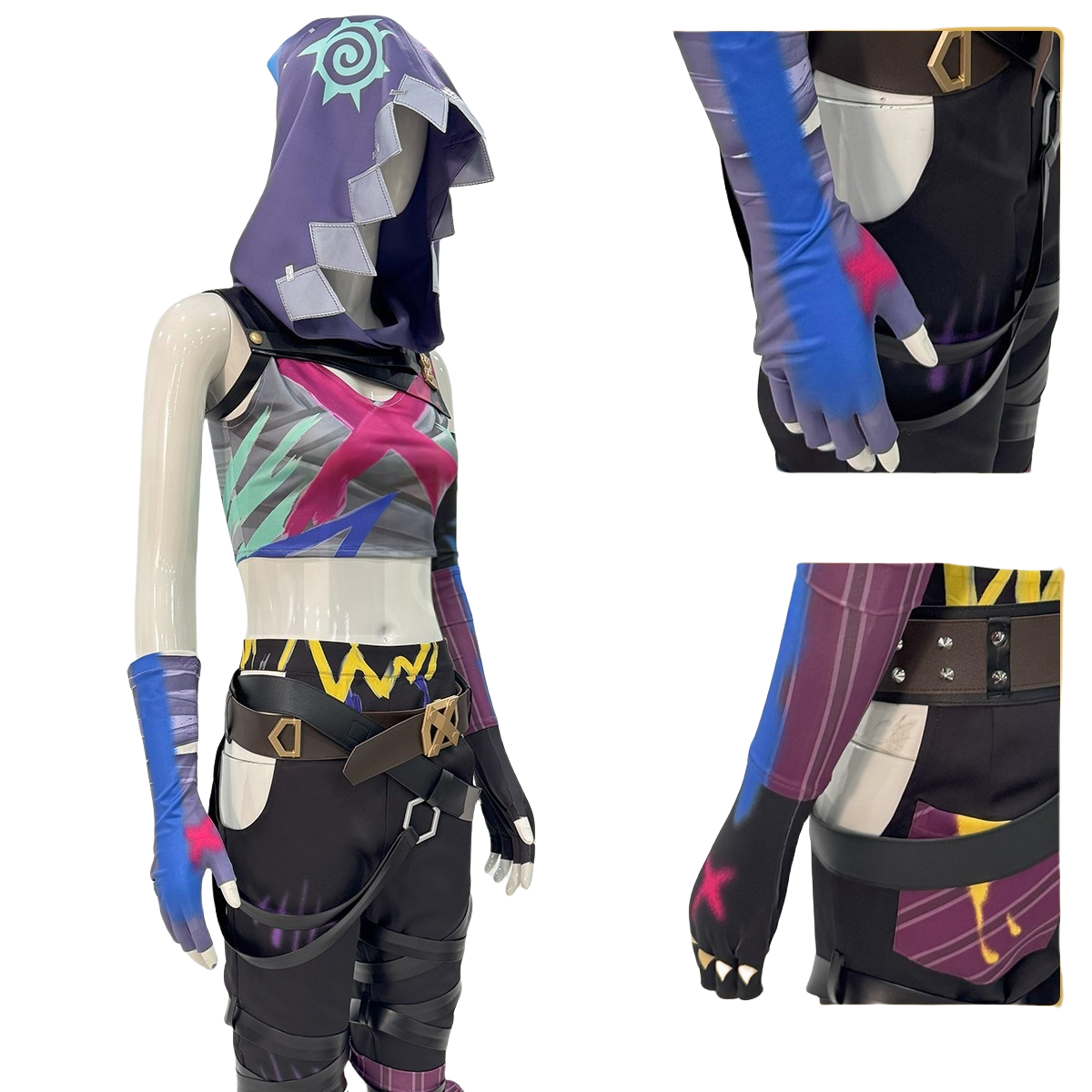 Costume Cosplay Jinx Arcane League of Legends - Qualité Premium