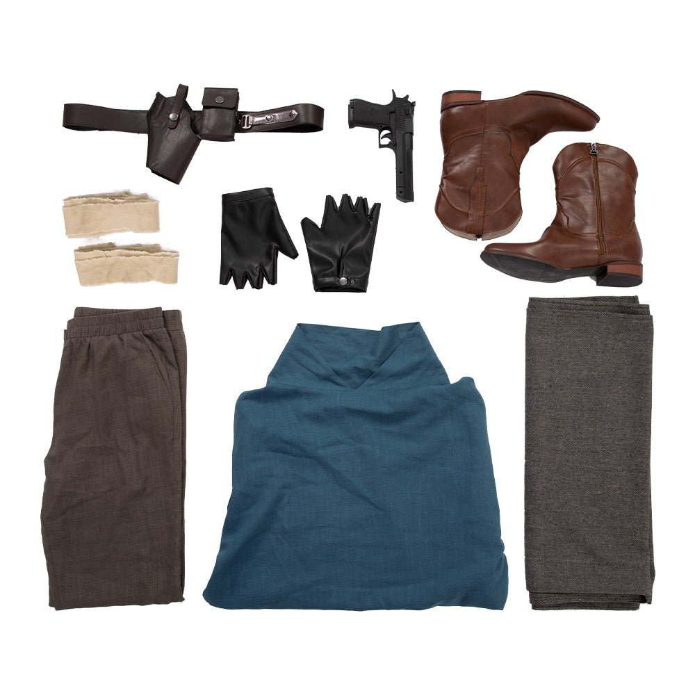 Costume Obi-Wan Kenobi Bleu de la Série Star Wars pour Cosplay et Halloween