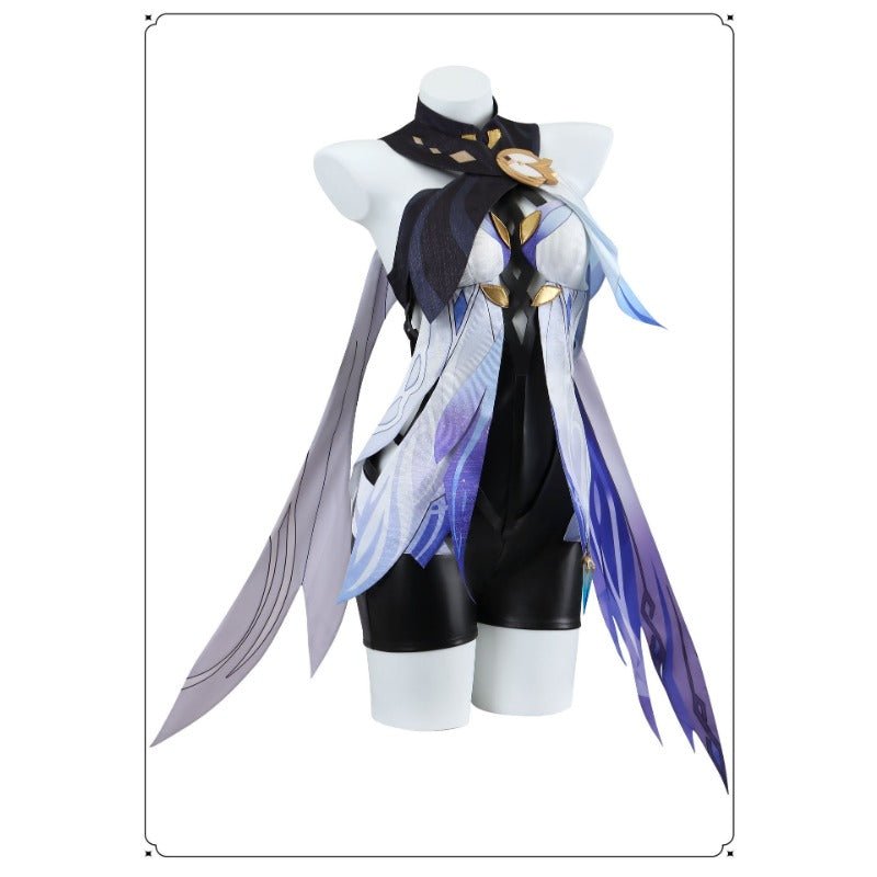 Costume Cosplay Genshin Impact Skirk – Tenue de Maître de Tartaglia pour Femmes