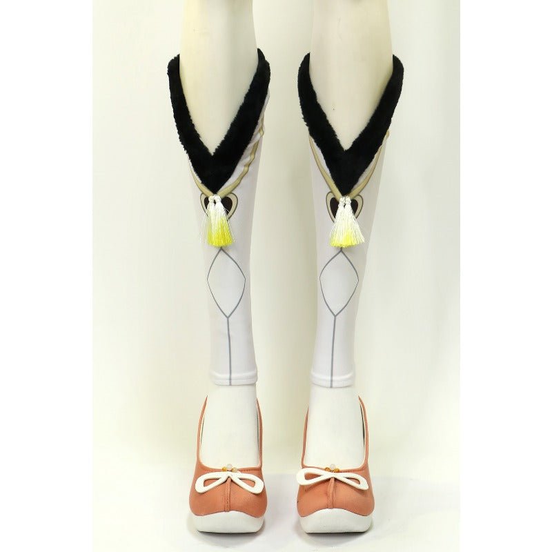 Costume Cosplay Yaoyao Halloween Déguisement avec Perruque & Sac à Dos pour Femmes & Enfants