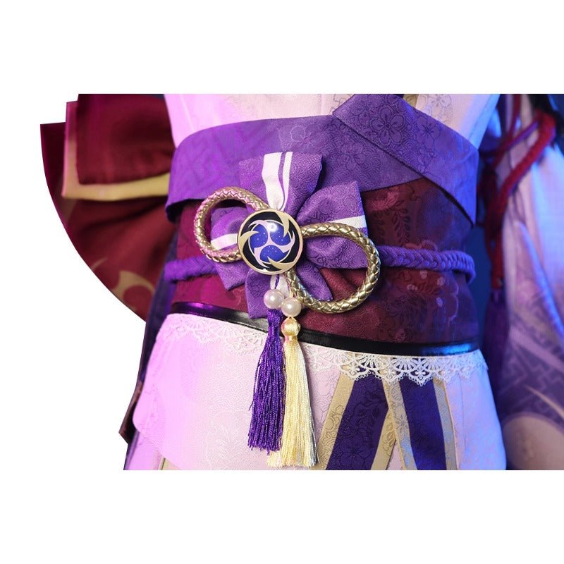 Costume Cosplay Raiden Shogun de Genshin Impact - Robes Élégantes pour Halloween et Événements