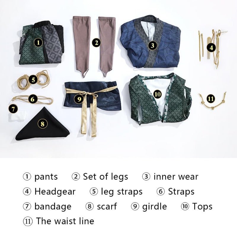 Black Myth: Wukong Costume Chinois de la Quatrième Sœur Cosplay Halloween Sur Mesure