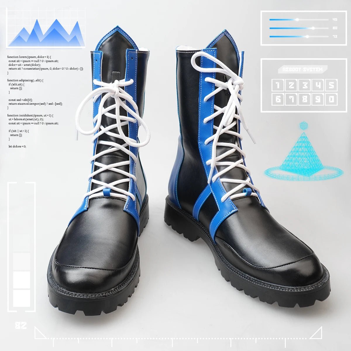 Bottes Cosplay Blue Lock Chigiri Bachira Rin Nagi Isagi pour Hommes et Femmes en Similicuir Taille EU34 à EU48