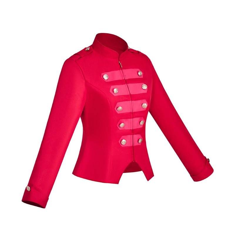 Veste Steampunk Victorienne pour Femmes - Veste Croisée Militaire pour Cosplay