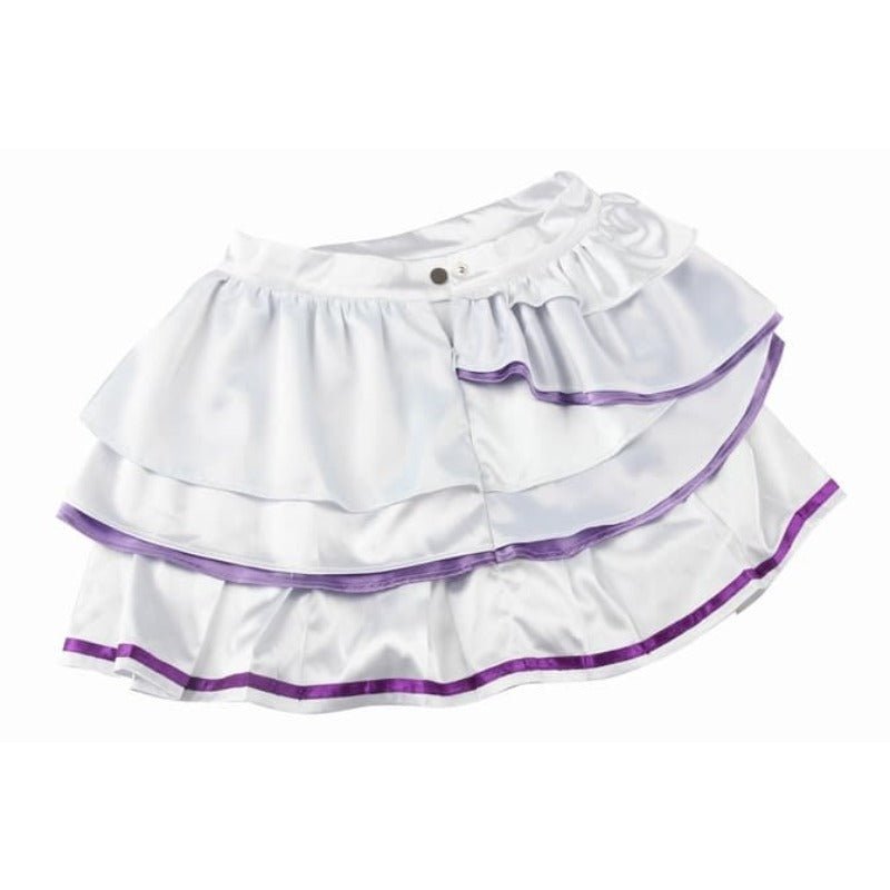 Costume Cosplay Emilia - Robe Anime Re:Zero avec Heaume pour Halloween et Fêtes