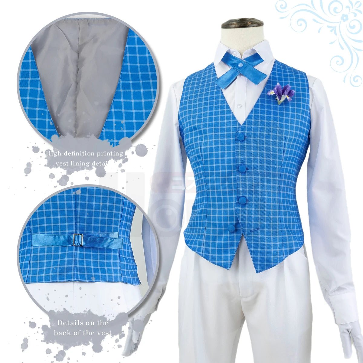 Costume Cosplay Isagi Blue Lock - Tuxedo Queue de Pie pour Exposition et Cadeau