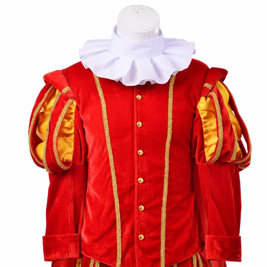 Costume de Cosplay Renaissance Tudor pour Homme - Costume de Roi de l'Ère Elizabethain avec Chapeau | L'AniMirage Série Médiévale
