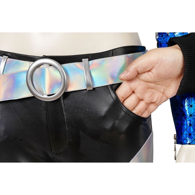 Costume Cosplay Akali KDA L'Assassin Rogue pour Halloween, Noël et Comic Con