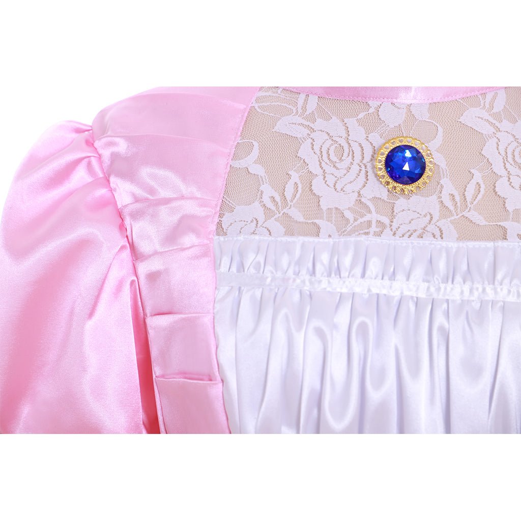 Costume Cosplay Princesse Peach | Robe de Bal pour Femme pour Halloween et Fêtes Cosplay