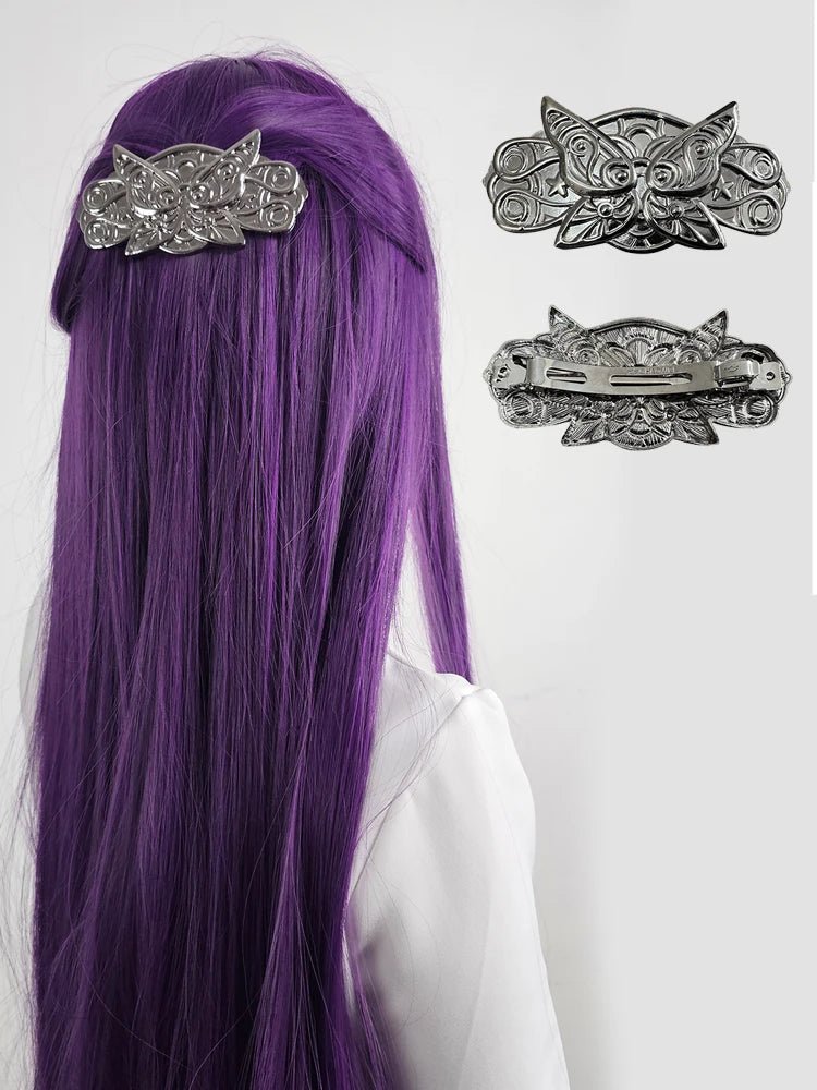 Perruque Cosplay Longue Violette pour Frieren Anime Au-Delà du Voyage Accessoire en Fibre Synthétique Taille Adjustable