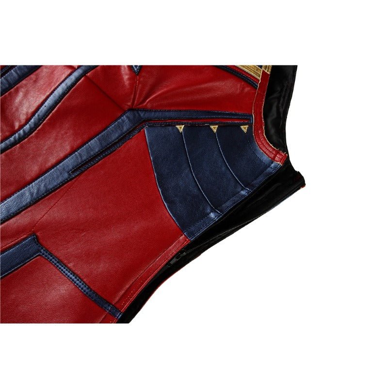 Costume Cosplay Captain Marvel Endgame - Combinaison avec Chaussures - Tenue Héros Avengers 4
