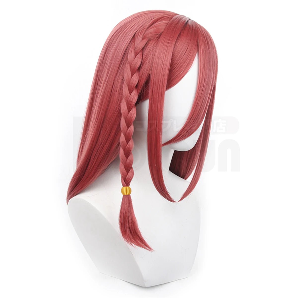Perruque Cosplay Chigiri Blue Lock Style Arabe Rose Filet Fibre Synthétique Taille Ajustable Halloween Noël
