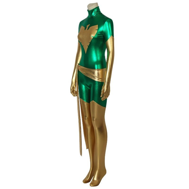 Costume Cosplay Jean Grey Dark Phoenix X-Men Vert pour Halloween