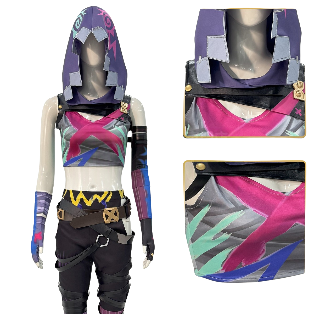 Costume Cosplay Jinx Arcane League of Legends - Qualité Premium