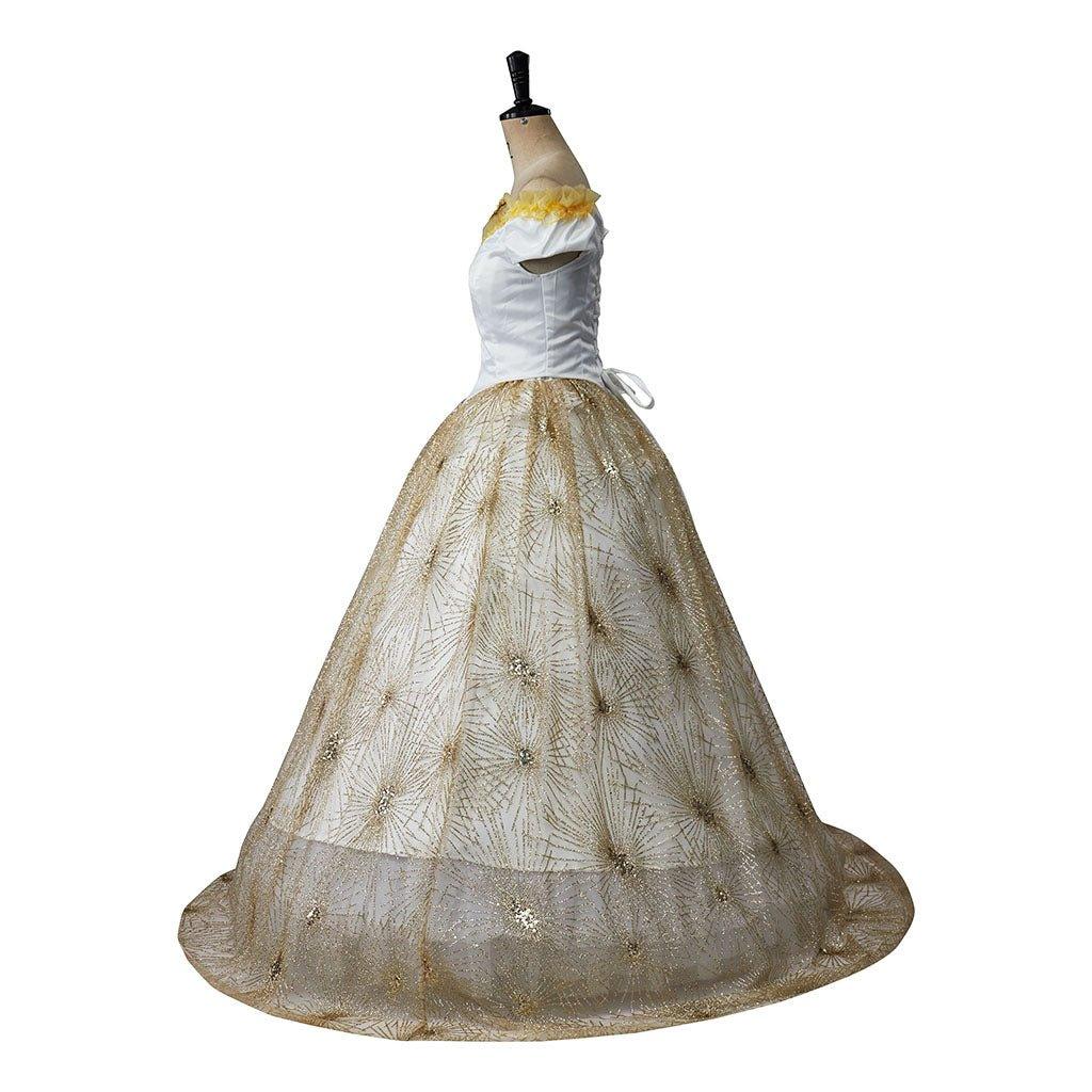 Costume Cosplay Christine Daae Fantôme de l'Opéra Robe Imprimé Feu d'Artifice