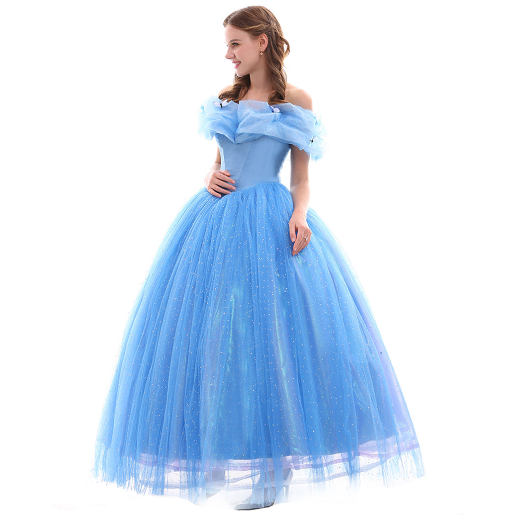 Série de Costumes Cosplay Disney Cinderella: Princesse, Prince, Belle-mère et Domestique