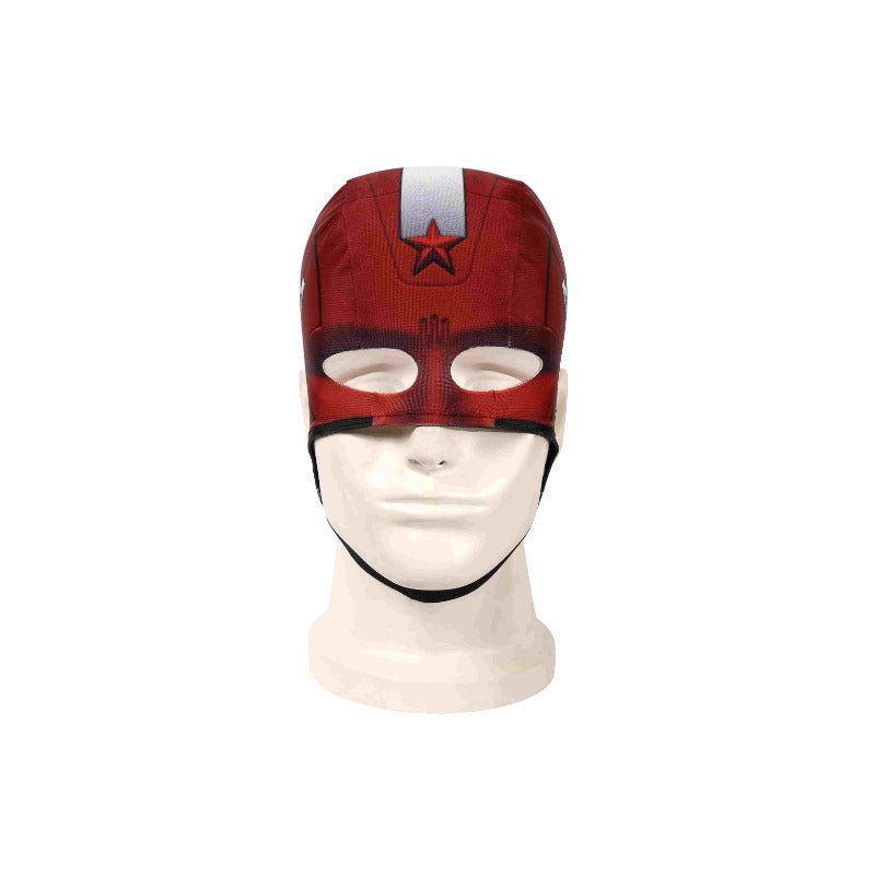 Costume Cosplay Gardien Rouge - Combinaison de Combat Rouge Deluxe avec Masque - Ensemble Complet pour Halloween