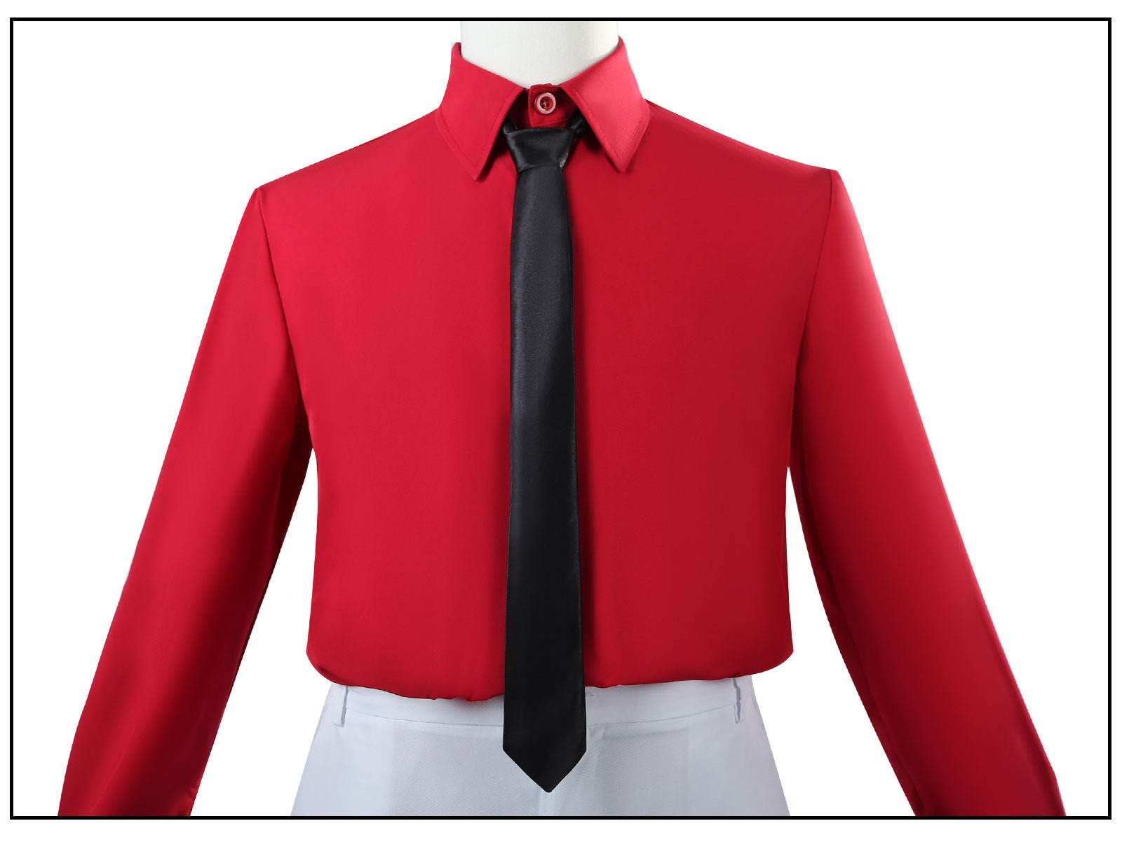 Costume Cosplay Histoire de Fantôme de la Septième Nuit - Ensemble Costume Heibai Wuchang Noir et Blanc