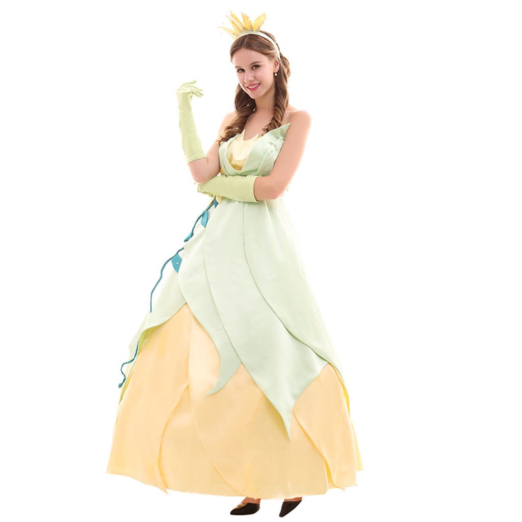 Costume Cosplay Princesse Tiana Series | Robes Élégantes pour Cosplay, Fêtes et Halloween