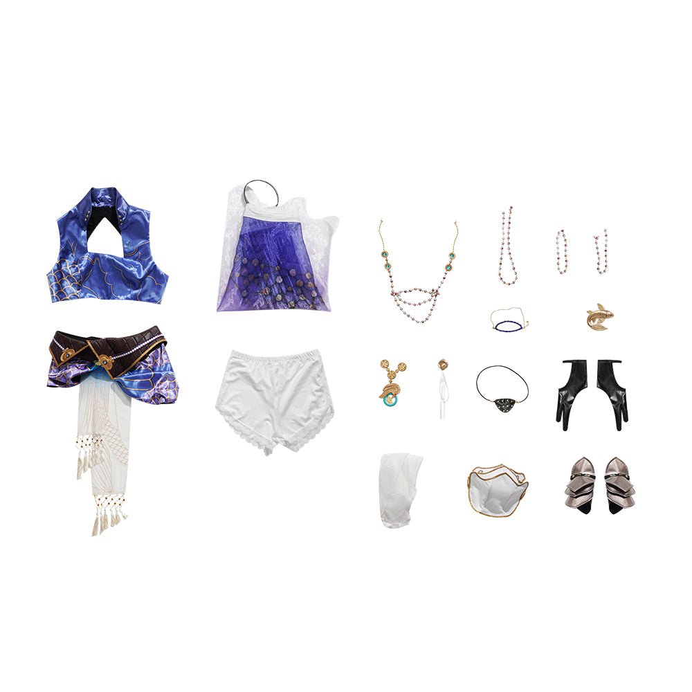 Costume Cosplay Valda Cui NARAKA: Bladepoint pour Femme - Ensemble Complet Jupe