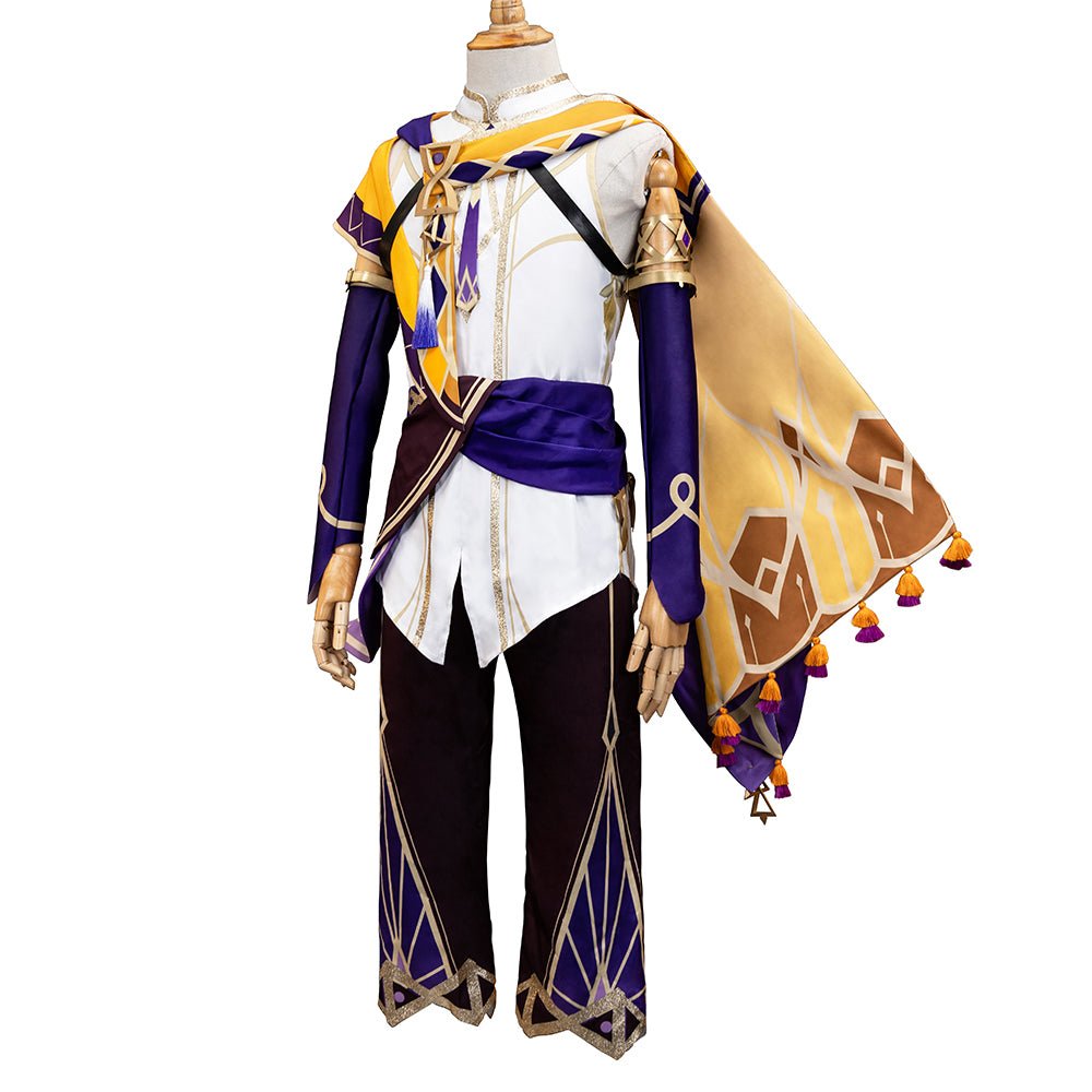Garde-bras Cosplay Sisyphus de Genshin Impact – Version ajustable avec rhinestones pour hommes