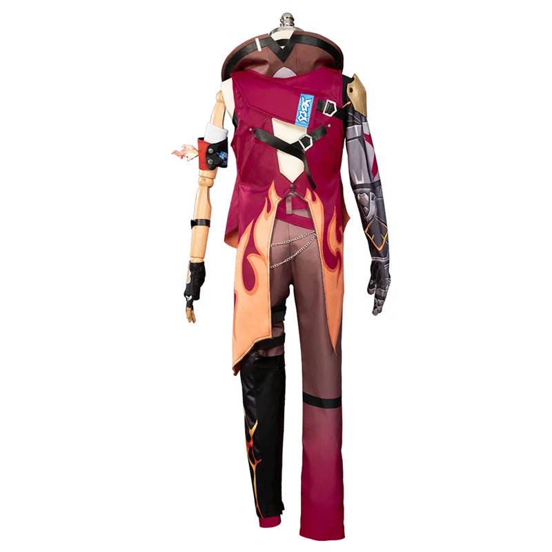 Costume Cosplay Honkai Star Rail Luka Champion Boxeur Wildfire - Style Ancien Complet pour Homme