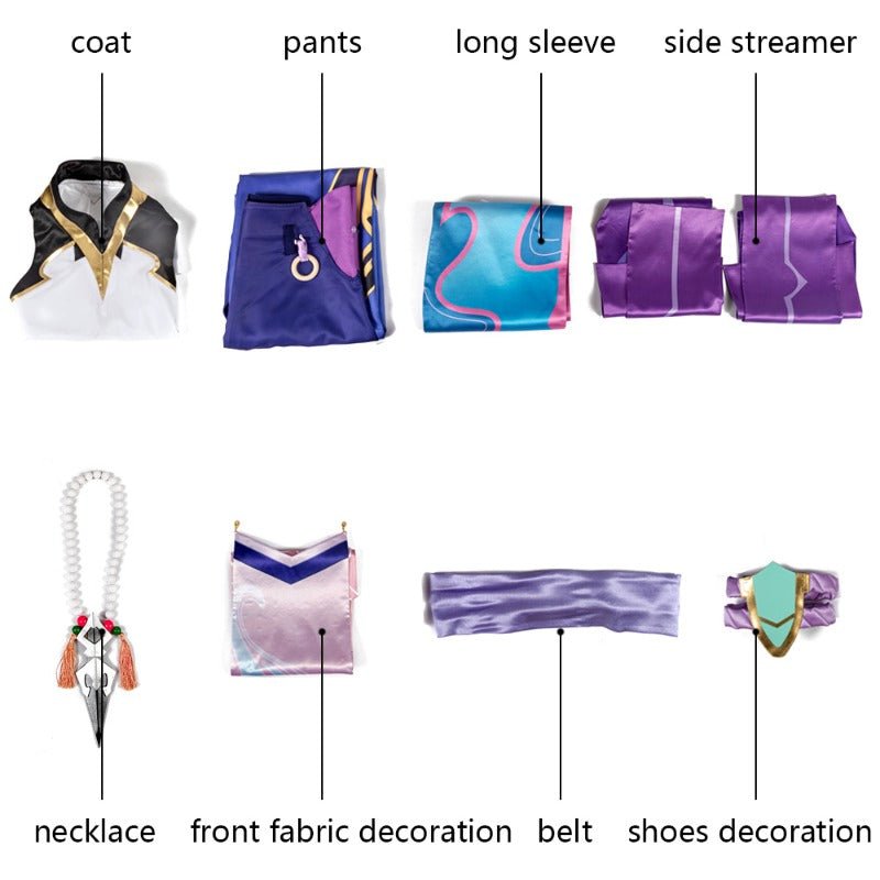 Costume Cosplay Xiao pour Halloween, Noël, Fête, Anime, Jeu, Roleplay