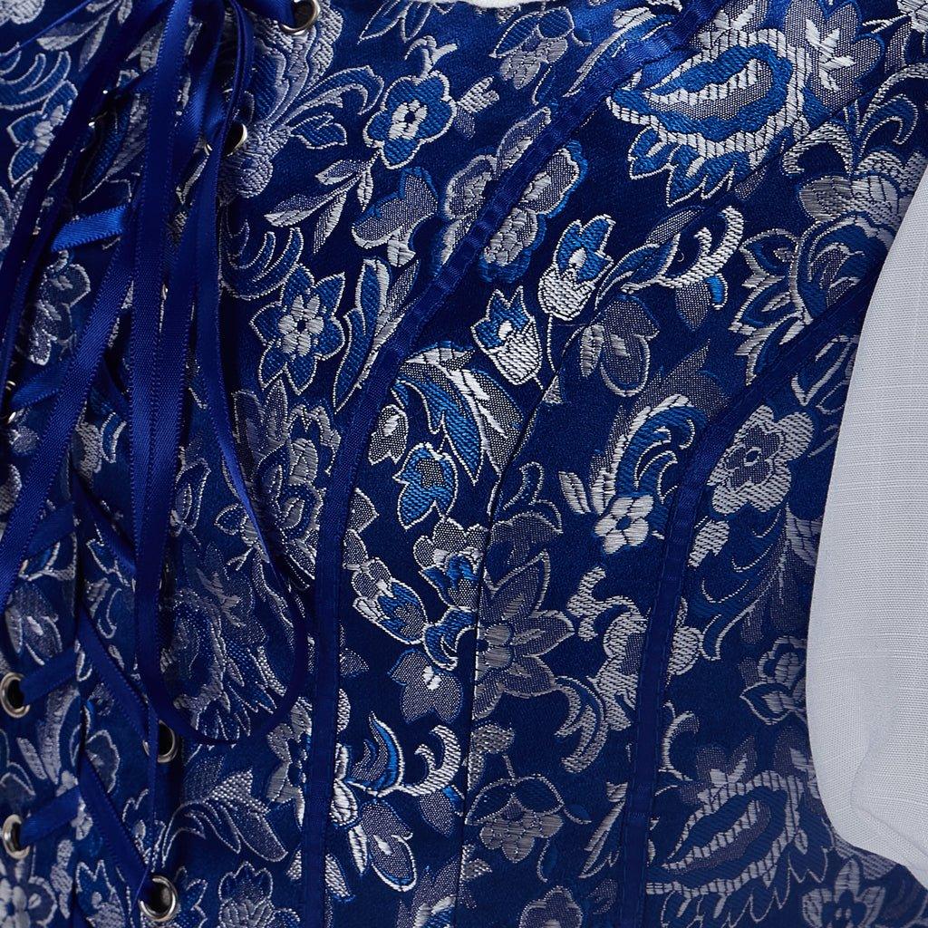 Costume Cosplay Princesse Belle - Robe Villageoise pour Femmes Robe de Servante Bleue