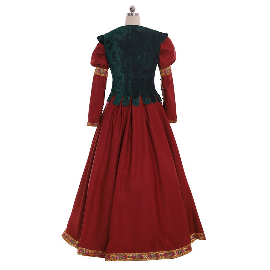 Robe Corset Princesse Royale de Cour Victorienne Renaissance - Costume Reine Tudor Thème Médiéval